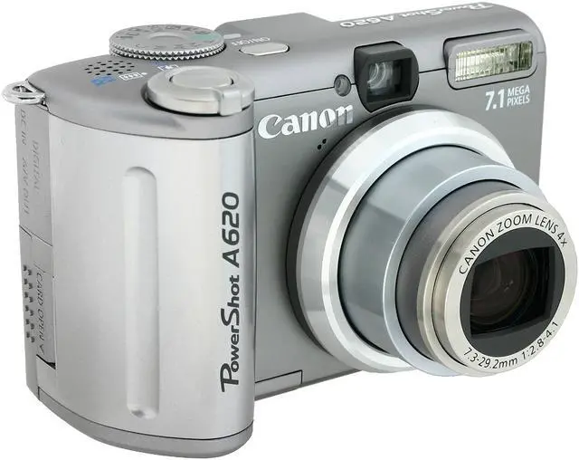Canon PowerShot A620 Silver 7.1 MP Digital Camera - Newegg.com