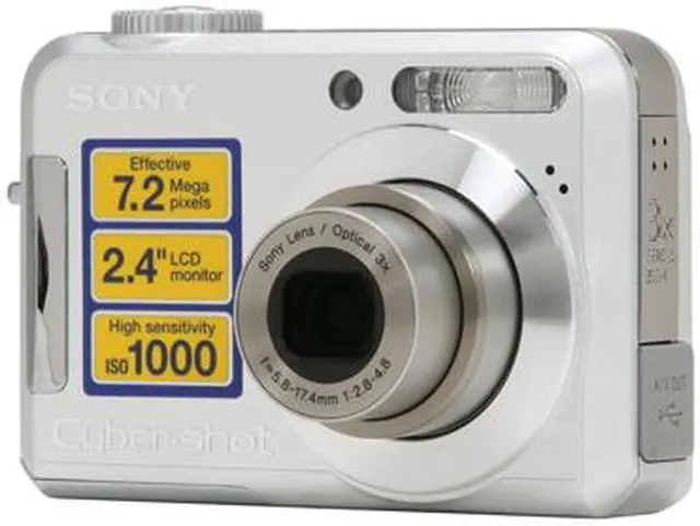 SONY Cyber-shot DSC-S700 Silver 7.2 MP Digital Camera - Newegg.com