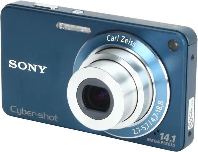 SONY Cyber-shot DSC-W350 Blue 14.1 MP 26mm Wide Angle Digital