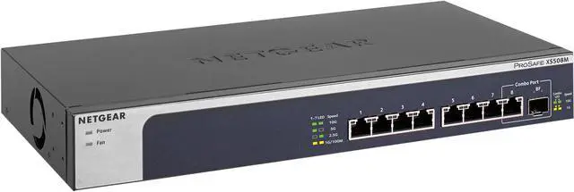 NETGEAR 8-port, 5-speed Unmanaged Switch 10-Gigabit/Multi-Gigabit