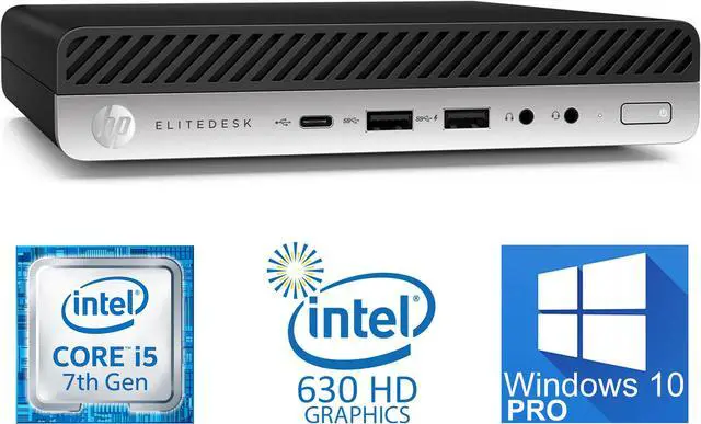 Used - Like New: HP EliteDesk 800 G3 Mini PC, Intel Core i5-7500T