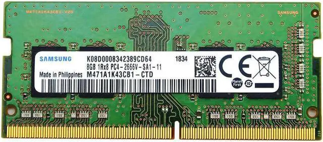 Samsung 8GB DDR4 2666MHz Ram Memory Module For Laptops (260pin
