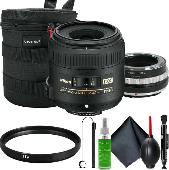 Nikon AF-S DX Micro-NIKKOR 40mm f/2.8G Lens Kit with Adapter for