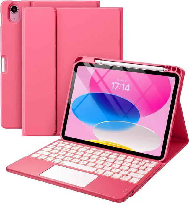 For iPad 10th Generation Case with Keyboard (10.9