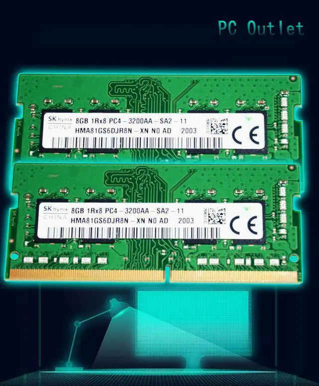 SK Hynix 16GB(2X8GB) HMA81GS6DJR8N-XN DDR4-3200MHz CP4-25600 SO