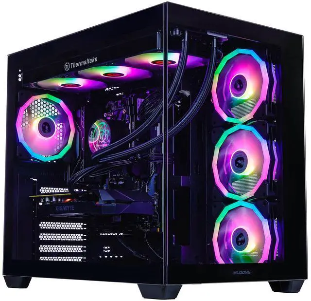 Mloong X-Dragon Gaming PC Desktop, AMD Ryzen 7 9800X3D 8 core 4.7