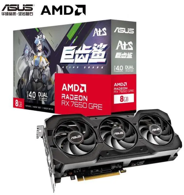 ASUS ATS Radeon RX 7650 GRE Graphics Card, gaming video card , 8GB
