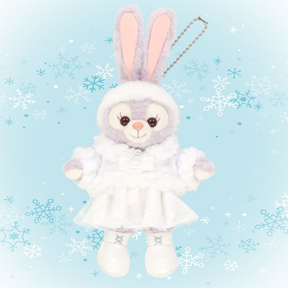 ダッフィー ウィンターホリデー☆ステラルー ぬいぐるみバッジ