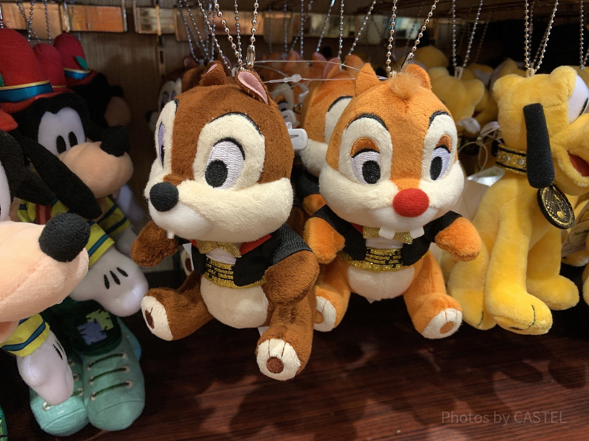 チップ＆デールのぬいぐるみバッジ（マジカルミュージックワールド