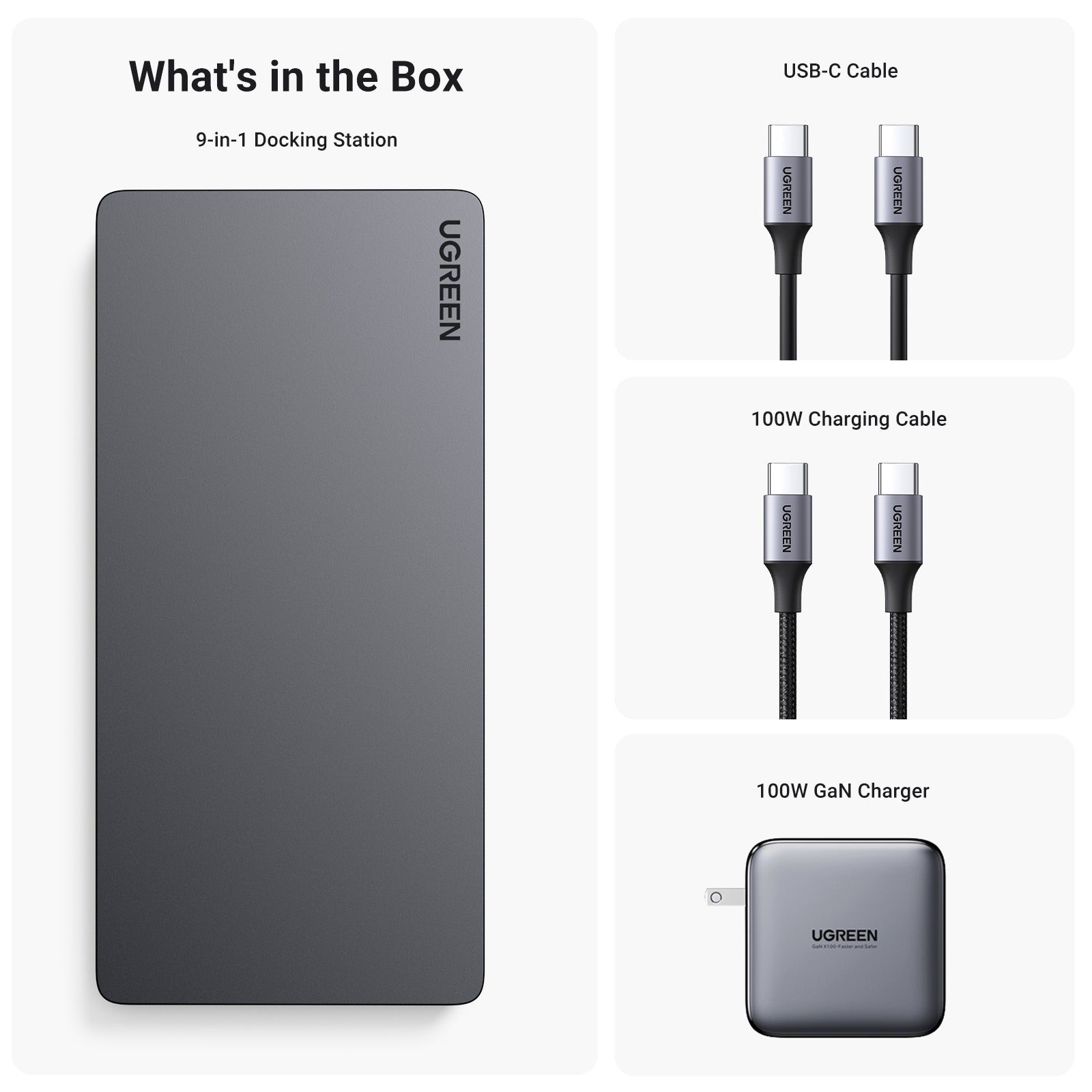 UGREEN 9-in-1 4k HDMI Fast Charge Universal Docking Station