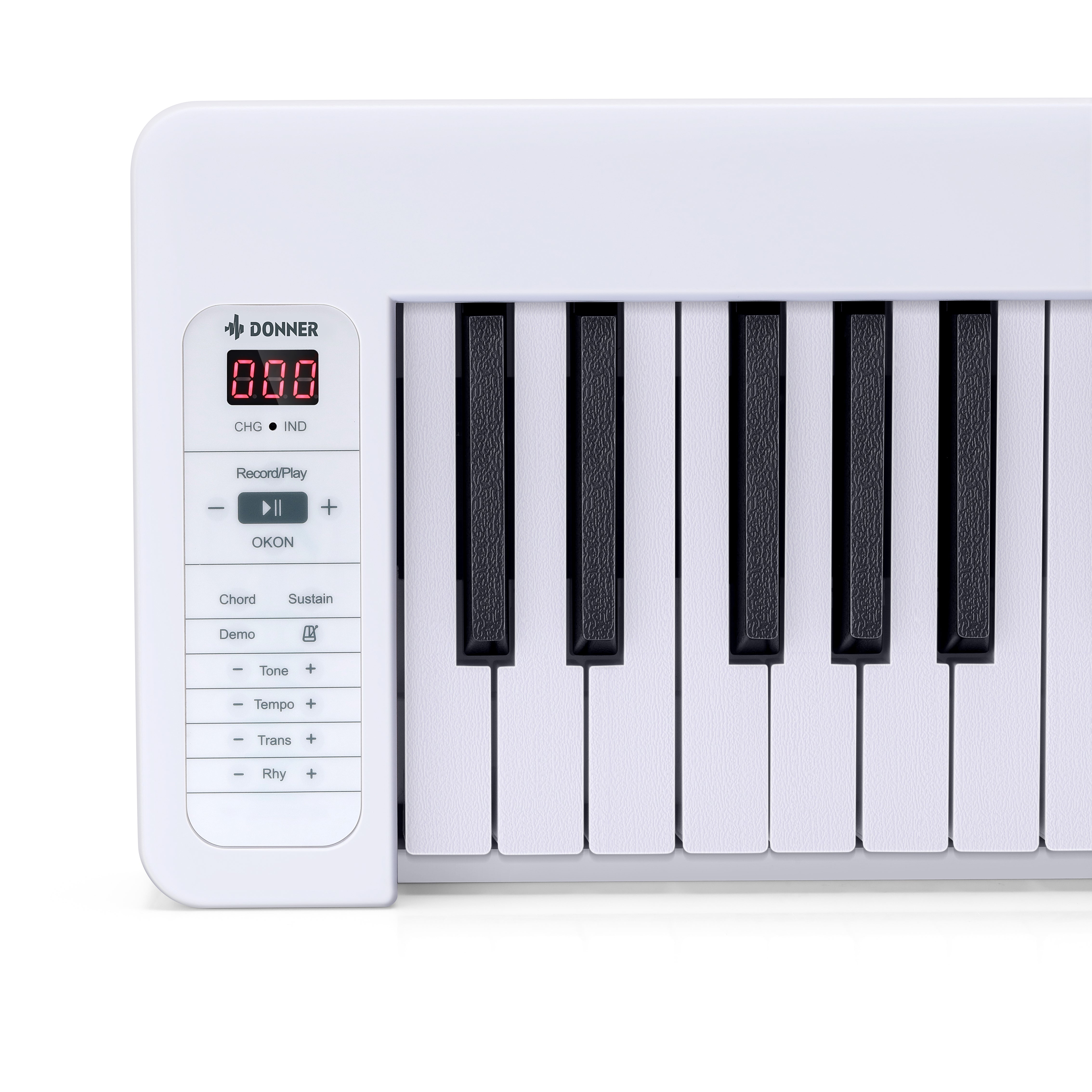 DP-06 61 Key Foldable Digital Piano Semi-weighted Keyboard Donner