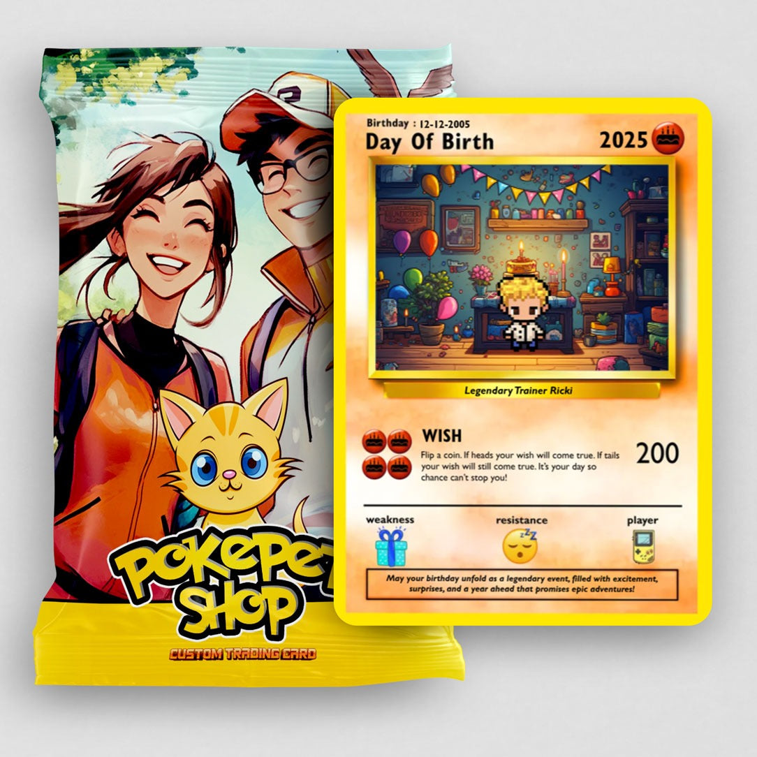 Build Your Own - Birthday Card - Custom Birthday Gift – Poke Pet Shop