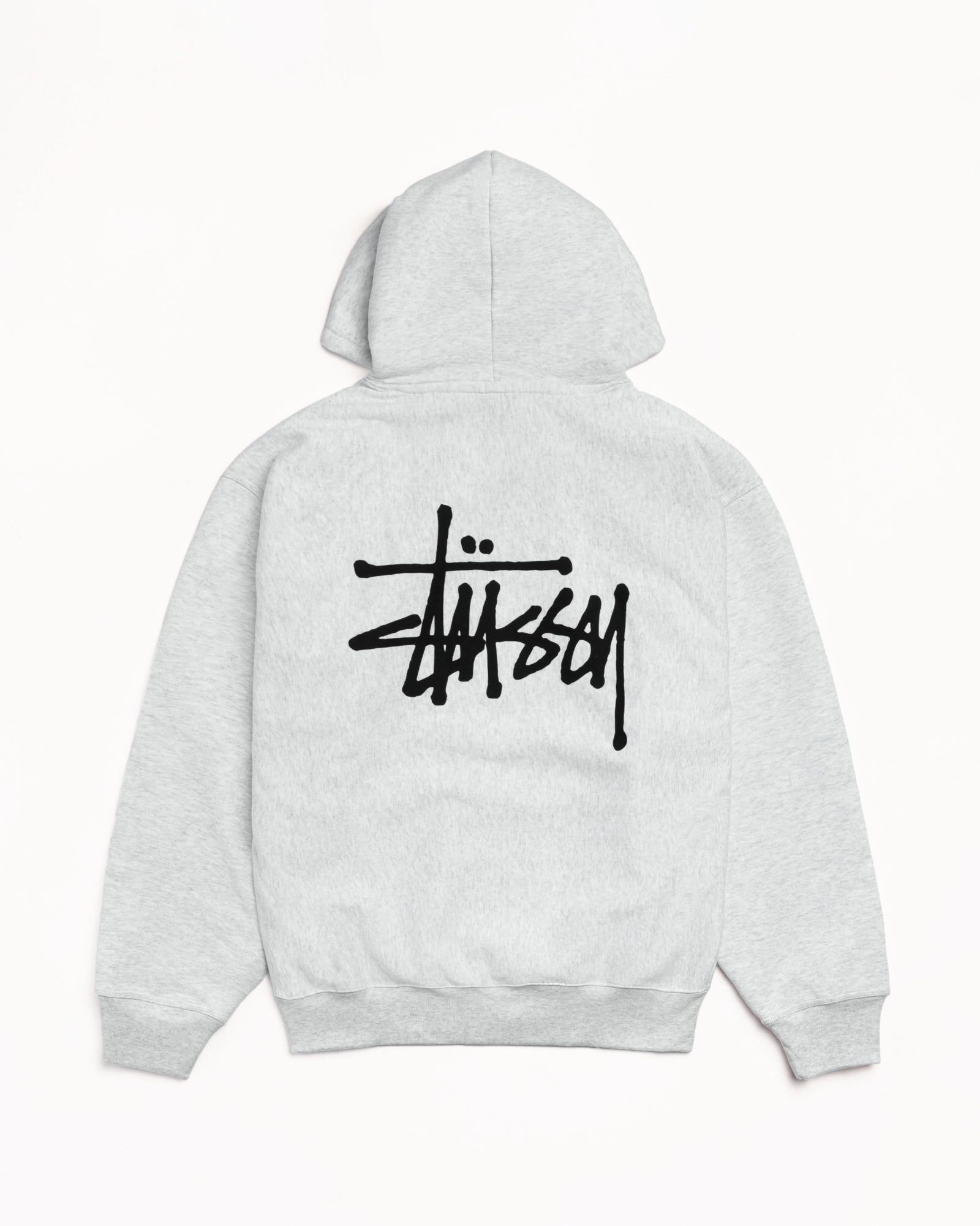 Basic Stüssy Hoodie – Ash Heather | Sweats | Stüssy Canada