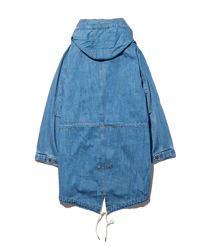 50%OFF【glamb(グラム)】Denim High Neck Mods Coat デニムハイネック