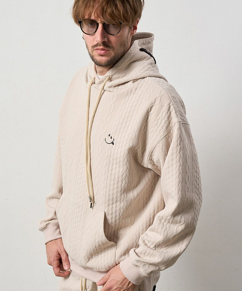 STUD MUFFIN(スタッドマフィン)】ケーブルジャガード ダブルフェイス