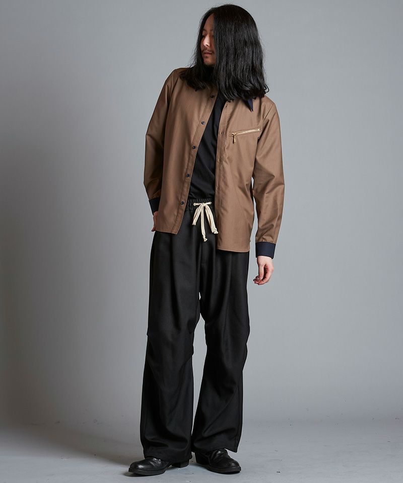 50%OFF【NO ID.(ノーアイディー)】ｸﾚﾘｯｸZIP-SH シャツ(855006-880S