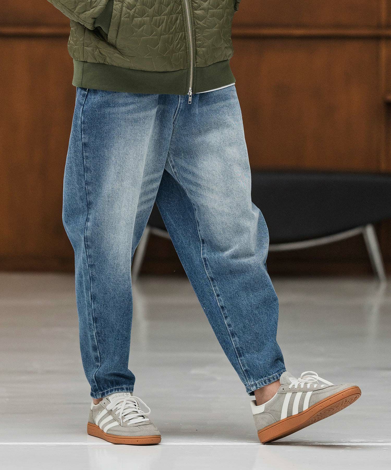 CAMBIO(カンビオ)】Authentic Detail Denim Balloon Silhouette Pants