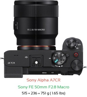 Sony A7CR Camera and Sony FE 50mm F1.8 Lens
