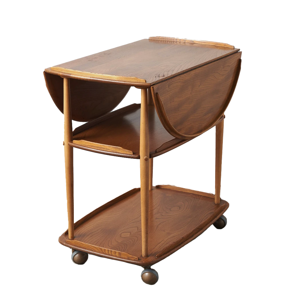 オランダ民芸家具 オーク無垢材 ダイニングチェア4脚セット #32946