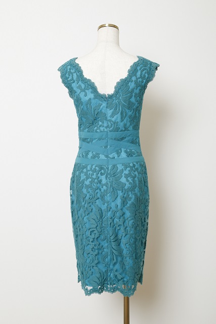 レンタルドレスCANVAS 銀座/東京 / 【TADASHI SHOJI】 グリーン柄