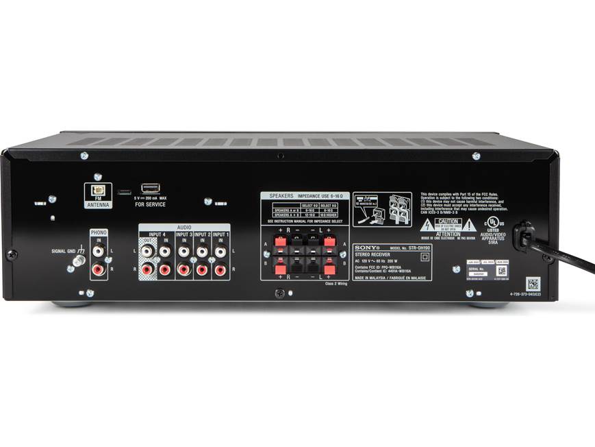Sony STR-DH190 Stereo receiver with Bluetooth® at Crutchfield Canada