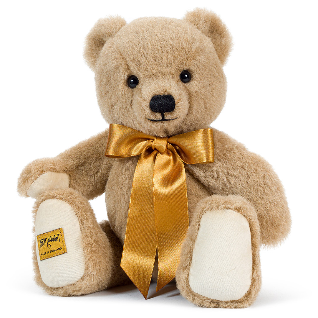 ハンドメイドベア(イギリス天然モヘア・アンティーク加工)全長28cm