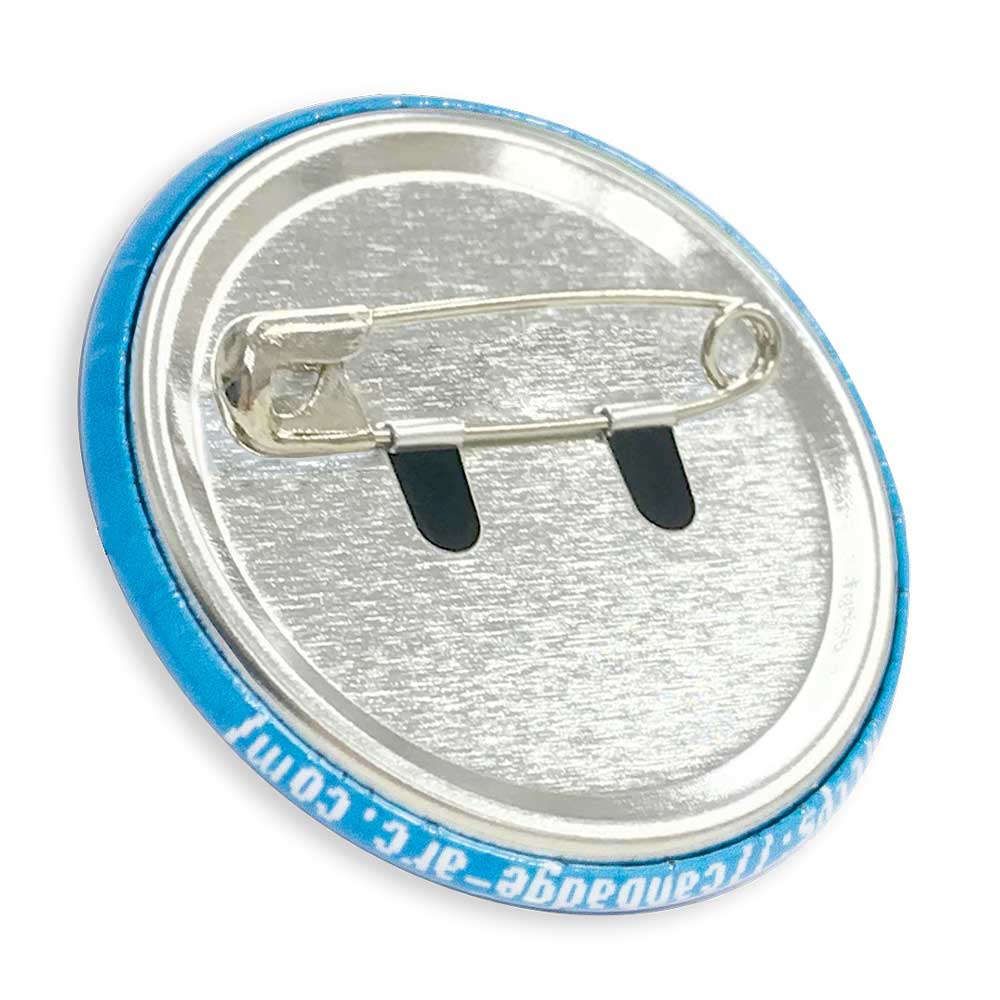 安全ピン（爪）タイプ缶バッジ - 缶バッジアーク38 オーダーメイド缶