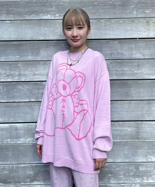 BROKEN BEAR KNIT | Candy Stripper（キャンディ ストリッパー