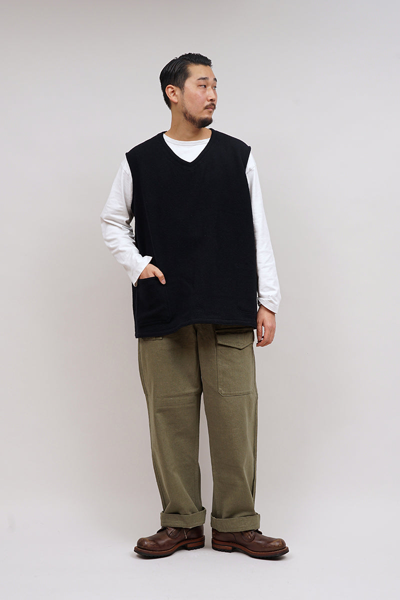 東洋GOLDハリスツィードLベストoldjoeブラックサイン ナイジェル