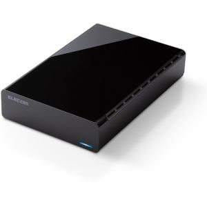 エレコム ELD-HTV040UBK 外付けハードディスク 4TB ラバーフット付
