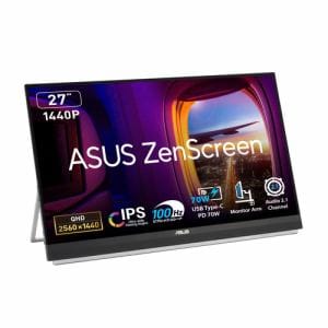 ASUS MB27ACF 27型ワイド WQHD IPS液晶モニター ノングレア 5ms(GTG