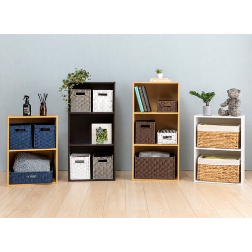 カラーボックス 可動棚3段 ブラウン | ヤマダウェブコム