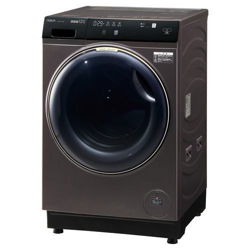 アクア ドラム洗濯機 左開き 洗濯12.0kg 乾燥6.0kg 幅59.5cm まっ直ぐ
