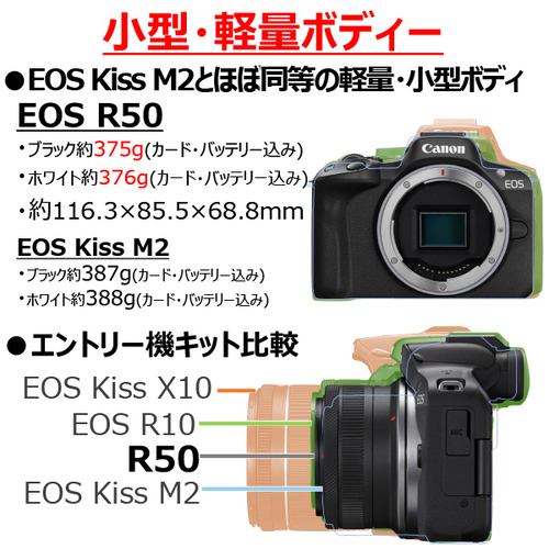 キヤノン デジタル一眼カメラ EOS R50 RF-S18-45 IS STMレンズキット