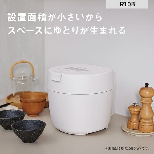 アウトレット超特価】パナソニック SR-R10B-W 圧力IHジャー炊飯器 0.5