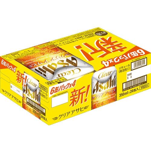 アサヒビール クリアアサヒ 350ml×24 ケース 【セット販売】 | ヤマダ
