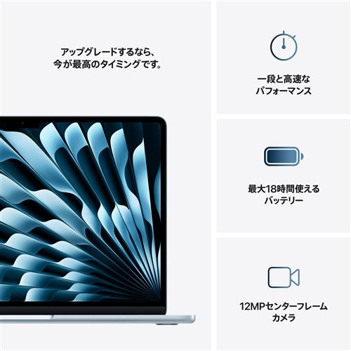アップル(Apple) MC6U4J/A 13インチMacBook Air Apple M4チップ 10コア