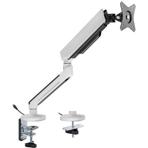 グリーンハウス GH-GAMB1-WH LEDゲーミングモニターアーム ホワイト