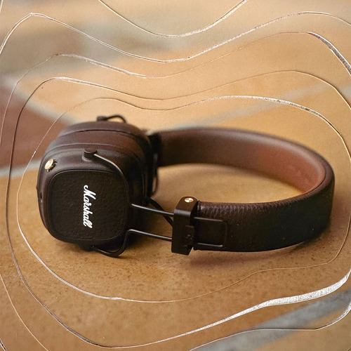 Marshall ワイヤレスヘッドホン typeC 最大100時間再生 MAJOR V BROWN