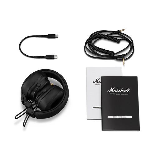 Marshall ワイヤレスヘッドホン typeC 最大100時間再生 MAJOR V BLK