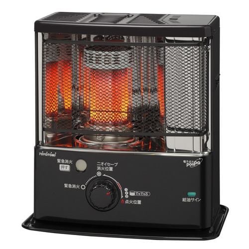 トヨトミ RC-W3624 反射形石油ストーブ 対応畳数：10～13畳 ブラック