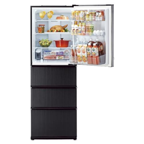 アクア 冷蔵庫 368L 右開き 4ドア 幅60cm 大容量冷凍室 LED庫内灯