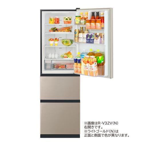 日立 冷蔵庫 315L 左開き 3ドア 幅54cm シンプルデザイン うるおい野菜