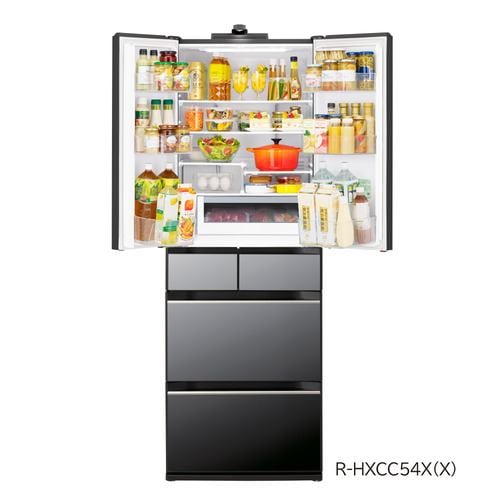 日立 冷蔵庫 540L 観音開き 6ドア 幅65cm ひろin冷凍プラス まるごと