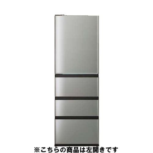 アクア 冷蔵庫 355L 左開き 4ドア 幅60cm 真ん中冷凍室 グリップ