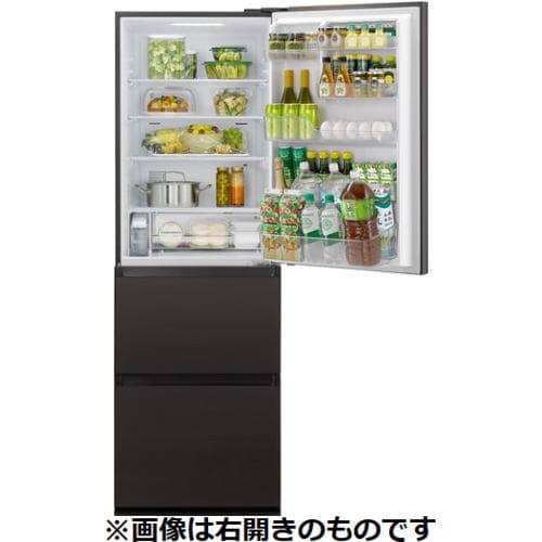 パナソニック NR-C374GCL-T 3ドア冷蔵庫 (365L・左開き) ダーク