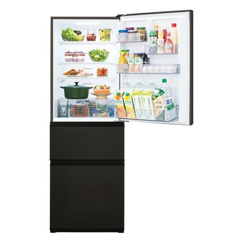 東芝 GR-V36SC(KZ) 3ドア冷蔵庫 (356L・右開き) マットチャコール