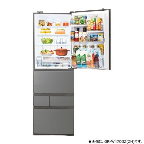 東芝 GR-W470GZL(ZH) 5ドア冷蔵庫 (465L・左開き) アッシュグレージュ