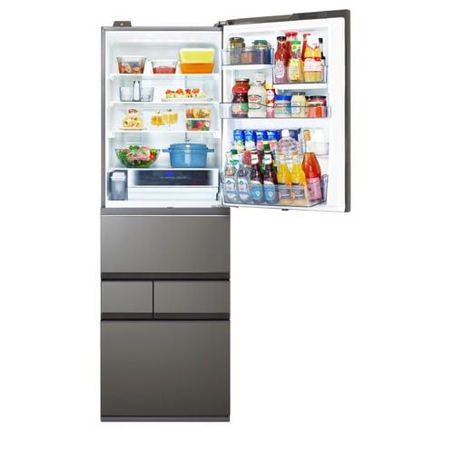 東芝 冷蔵庫 452L 右開き 5ドア 幅60cm 奥行スリム 3段冷凍室 広々冷蔵