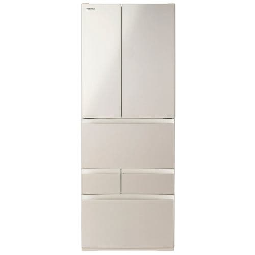 東芝 冷蔵庫 601L 観音開き 6ドア 幅68.5cm 摘みたて野菜室 速鮮チルド